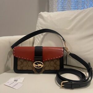 Coach Georgie Signature Shoulder Bag